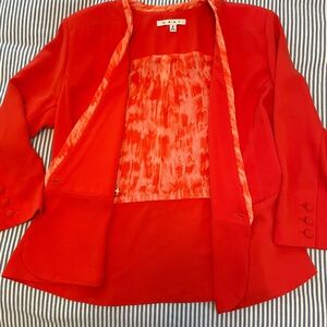 Cabi jacket, orange  with one button on front